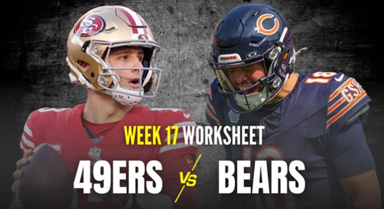 Chicago Bears vs 49ers Match Player Stats