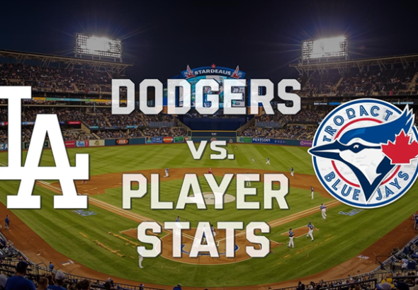 Toronto Blue Jays vs Dodgers Match Player Stats